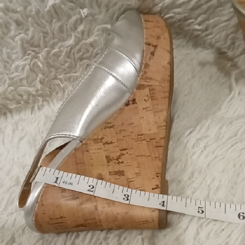 Apt. 9 Silver Peep-Toe Slingback Heels - Picture 7 of 7